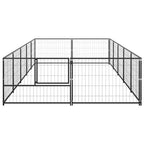 Hundezwinger Schwarz 10 m² Stahl