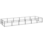 Hundezwinger Schwarz 12 m² Stahl