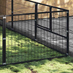 Hundezwinger Schwarz 18 m² Stahl