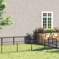 Hundezwinger Schwarz 18 m² Stahl