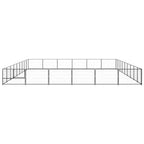 Hundezwinger Schwarz 54 m² Stahl