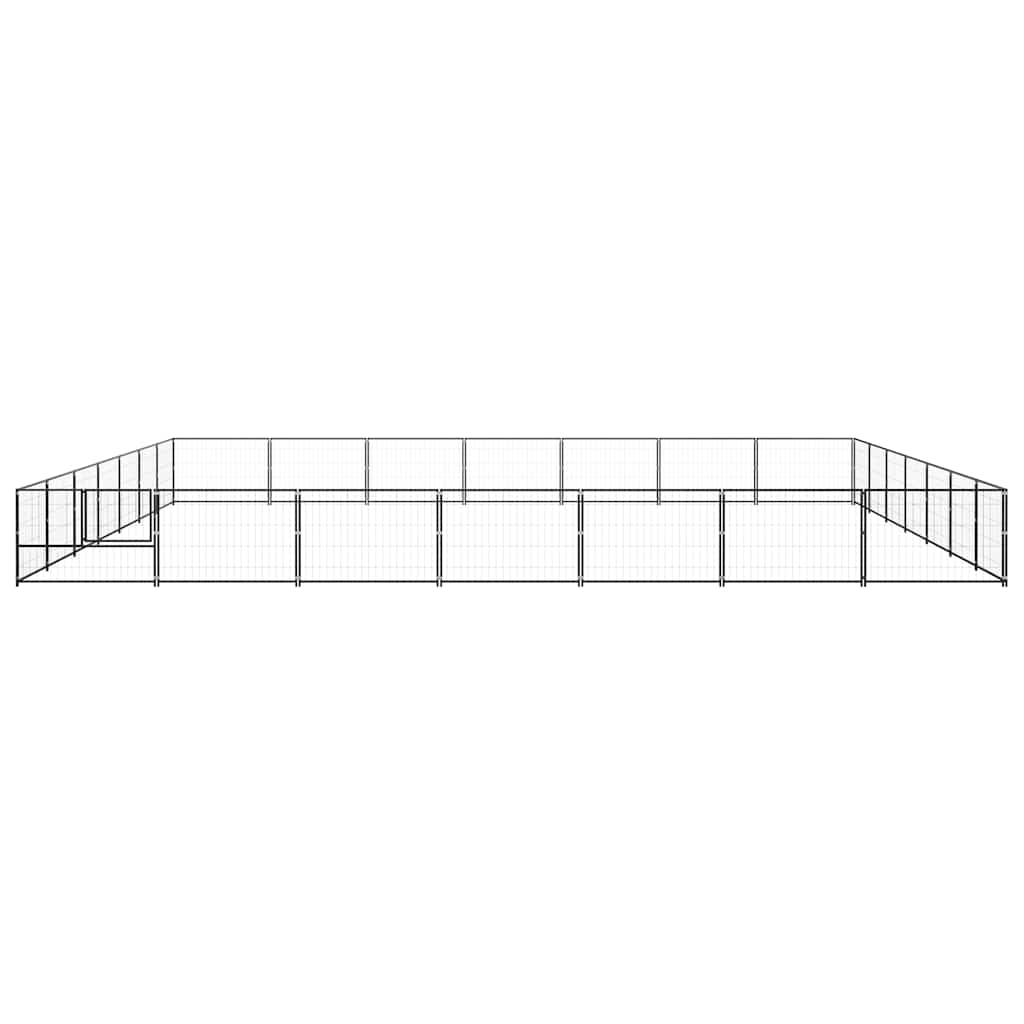 Hundezwinger Schwarz 49 m² Stahl