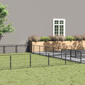 Hundezwinger Schwarz 63 m² Stahl