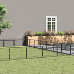 Hundezwinger Schwarz 63 m² Stahl