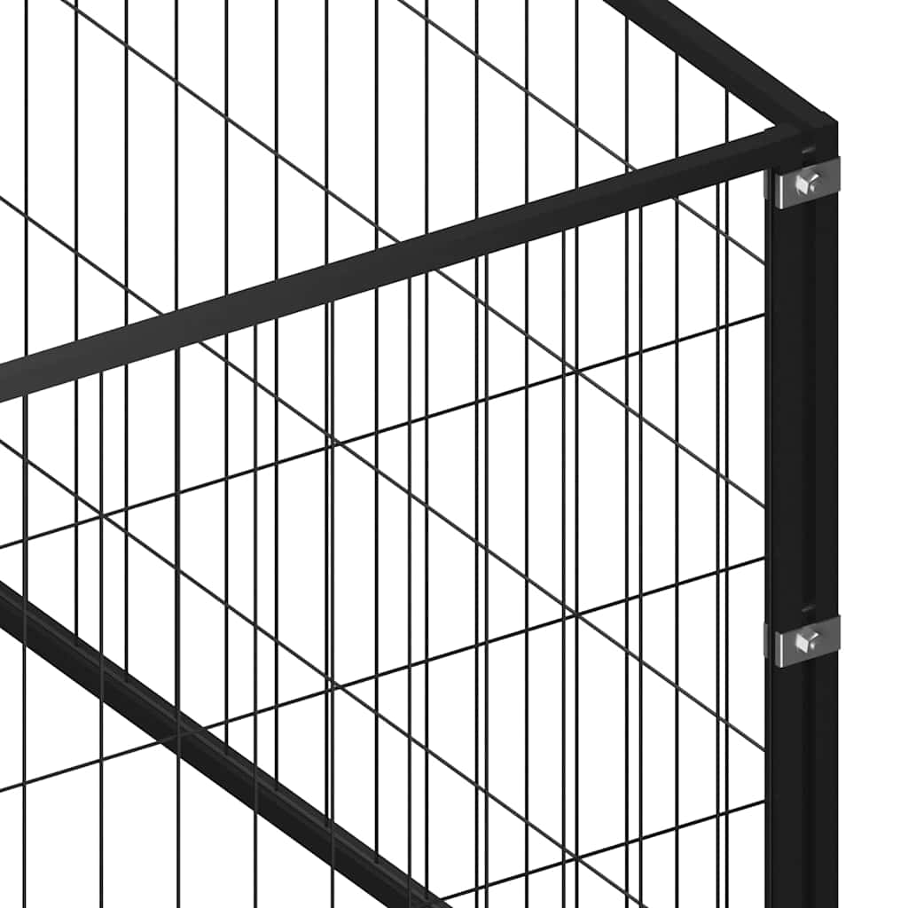 Hundezwinger Schwarz 81 m² Stahl