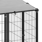 Hundezwinger Schwarz 6,05 m² Stahl