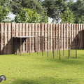 Hundezwinger Schwarz 4,84 m² Stahl