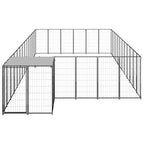 Hundezwinger Schwarz 26,62 m² Stahl