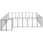 Hundezwinger Schwarz 20,57 m² Stahl