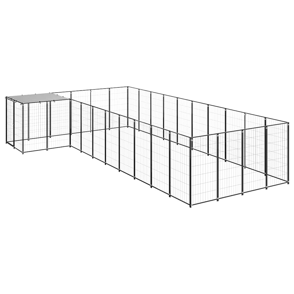Hundezwinger Schwarz 13,31 m² Stahl