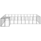 Hundezwinger Schwarz 13,31 m² Stahl