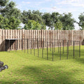 Hundezwinger Schwarz 13,31 m² Stahl