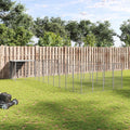 Hundezwinger Silbern 13,31 m² Stahl