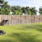 Hundezwinger Silbern 13,31 m² Stahl