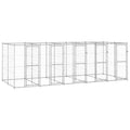 Outdoor-Hundezwinger Verzinkter Stahl 12,1 m²