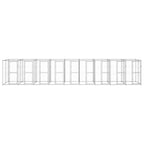 Outdoor-Hundezwinger Verzinkter Stahl 21,78 m²