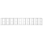 Outdoor-Hundezwinger Verzinkter Stahl 24,2 m²