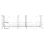 Outdoor-Hundezwinger Verzinkter Stahl 12,1 m²