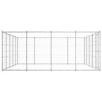 Outdoor-Hundezwinger Verzinkter Stahl 24,2 m²