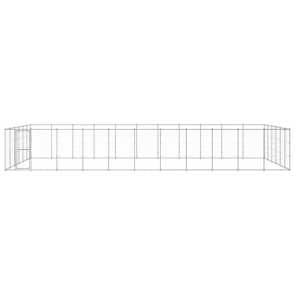 Outdoor-Hundezwinger Verzinkter Stahl 79,86 m²