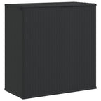 Garten-Kissenbox PE Rattan 100x49x103,5 cm Schwarz
