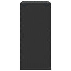 Garten-Kissenbox PE Rattan 100x49x103,5 cm Schwarz