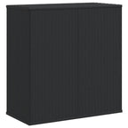 Garten-Kissenbox PE Rattan 100x49x103,5 cm Schwarz
