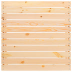 3-tlg. Garten-Lounge-Set mit Kissen in Creme Massivholz Kiefer