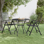 Gartentisch Ø80x72 cm Streckmetall Anthrazit