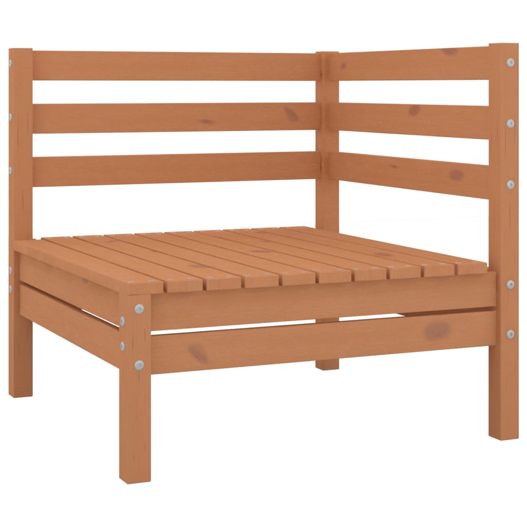 8-tlg. Garten-Lounge-Set Honigbraun Massivholz Kiefer