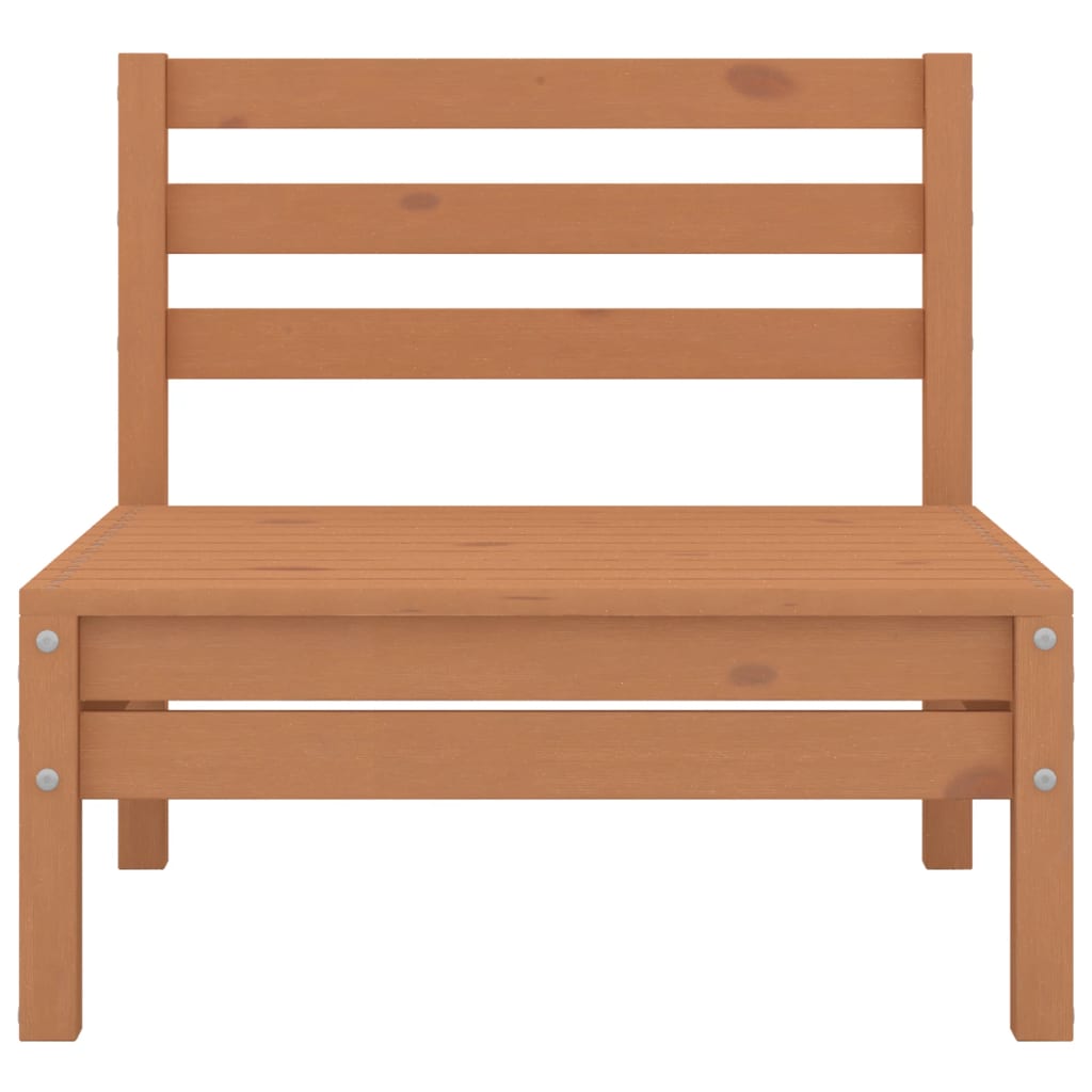 6-tlg. Garten-Lounge-Set Honigbraun Massivholz Kiefer