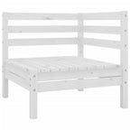 8-tlg. Garten-Lounge-Set Massivholz Kiefer Weiß