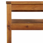 6-tlg. Garten-Lounge-Set mit Auflage Massivholz Akazie