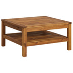 6-tlg. Garten-Lounge-Set mit Auflage Massivholz Akazie