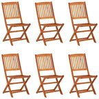 7-tlg. Garten-Essgruppe 180x90x75 cm Massivholz Akazie
