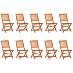 11-tlg. Garten-Essgruppe 280x90x75 cm Massivholz Akazie