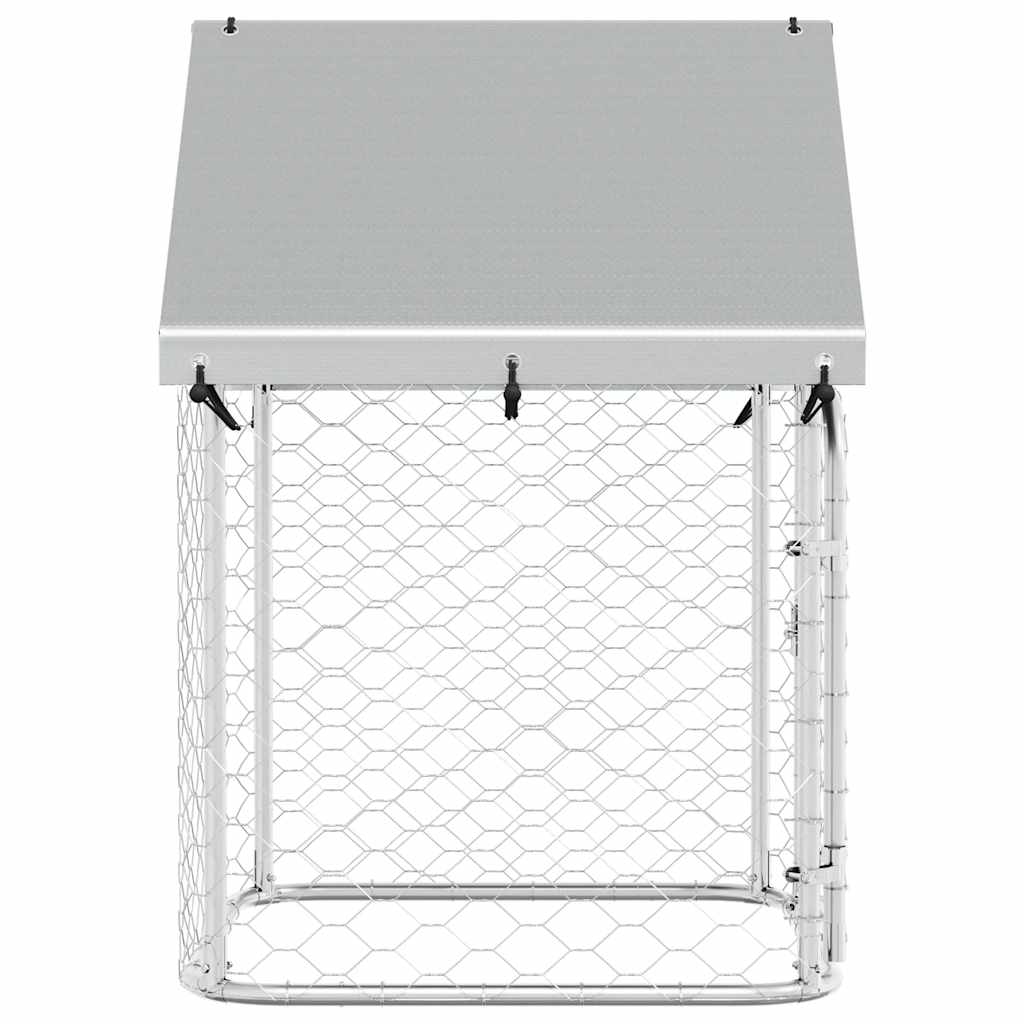 Outdoor-Hundezwinger mit Dach 100x100x150 cm