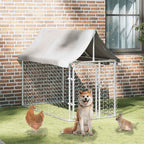 Outdoor-Hundezwinger mit Dach 200x100x150 cm