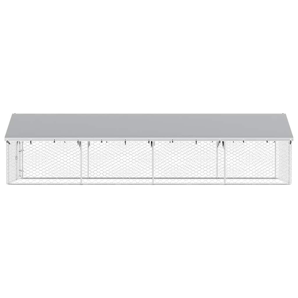 Outdoor-Hundezwinger mit Dach 600x200x150 cm