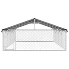 Outdoor-Hundezwinger mit Dach 600x300x150 cm