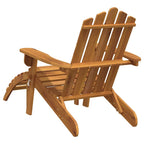 Adirondack-Gartenstuhl mit Fußstütze Massivholz Akazie