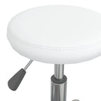 Massagehocker Kunstleder Weiß