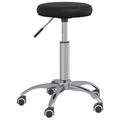 Massagehocker Kunstleder Schwarz