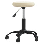 Massagehocker Samt Creme