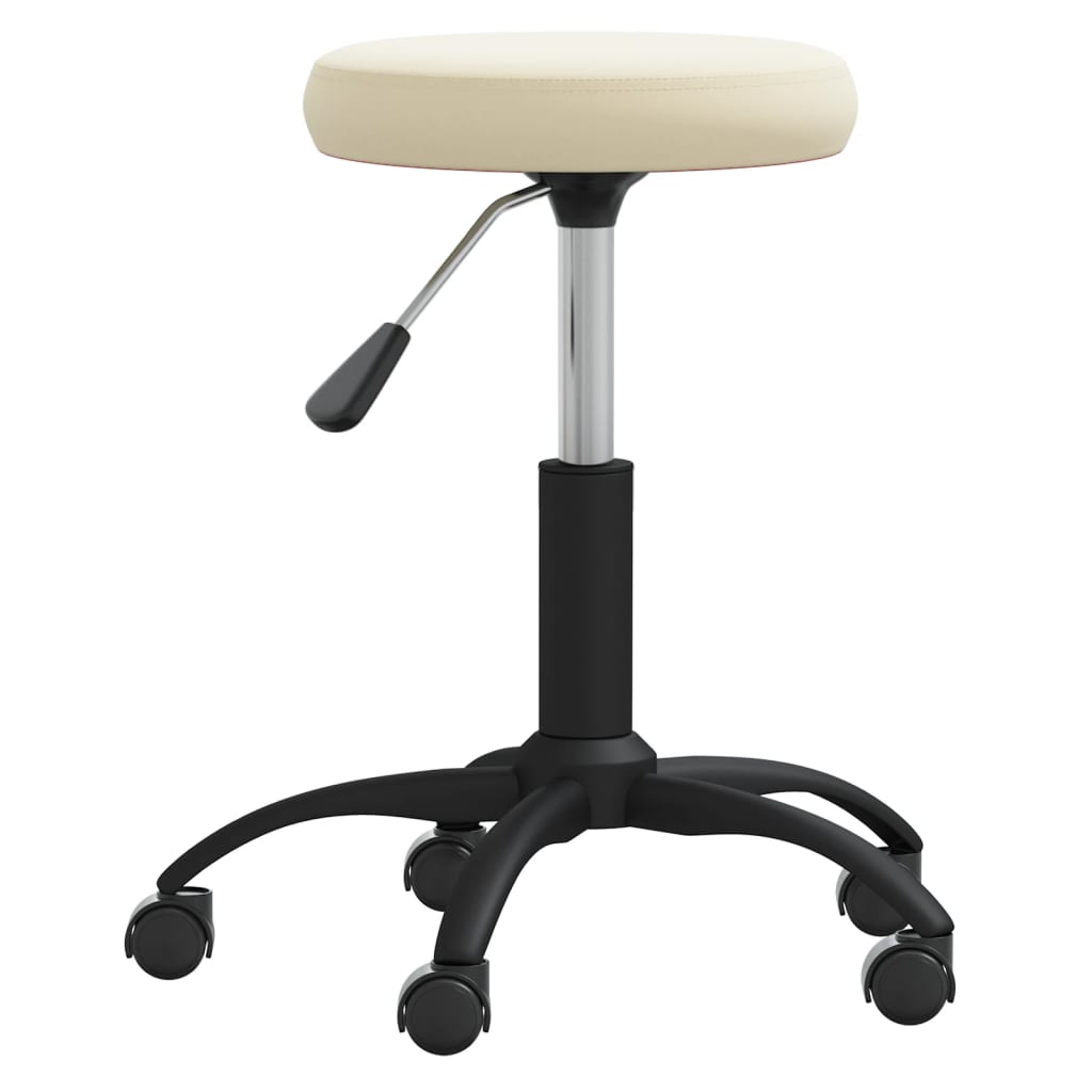 Massagehocker Samt Creme