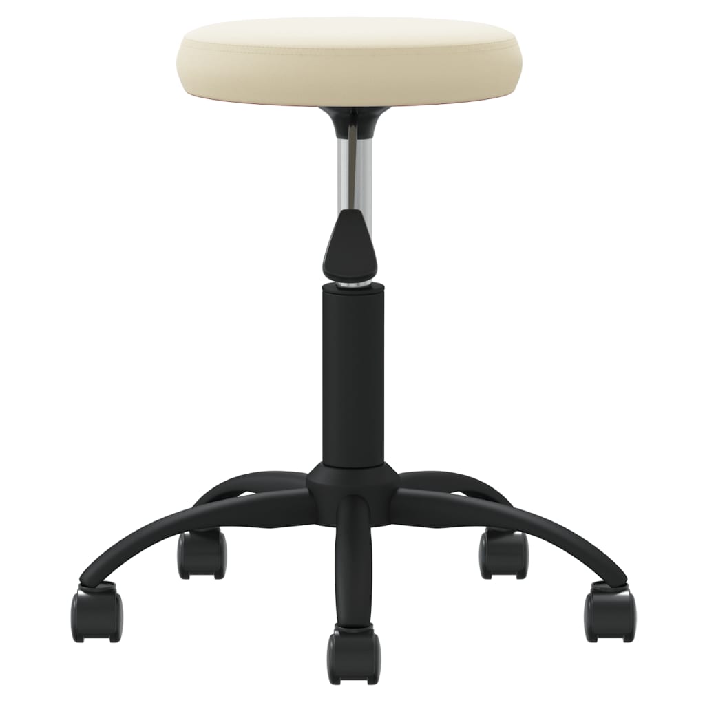 Massagehocker Samt Creme