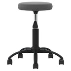 Massagehocker Samt Dunkelgrau