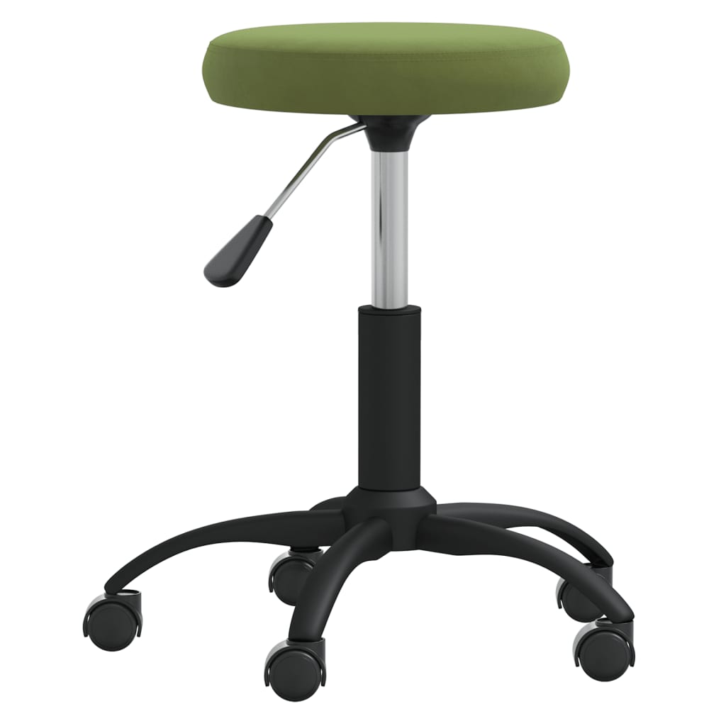 Massagehocker Samt Hellgrün