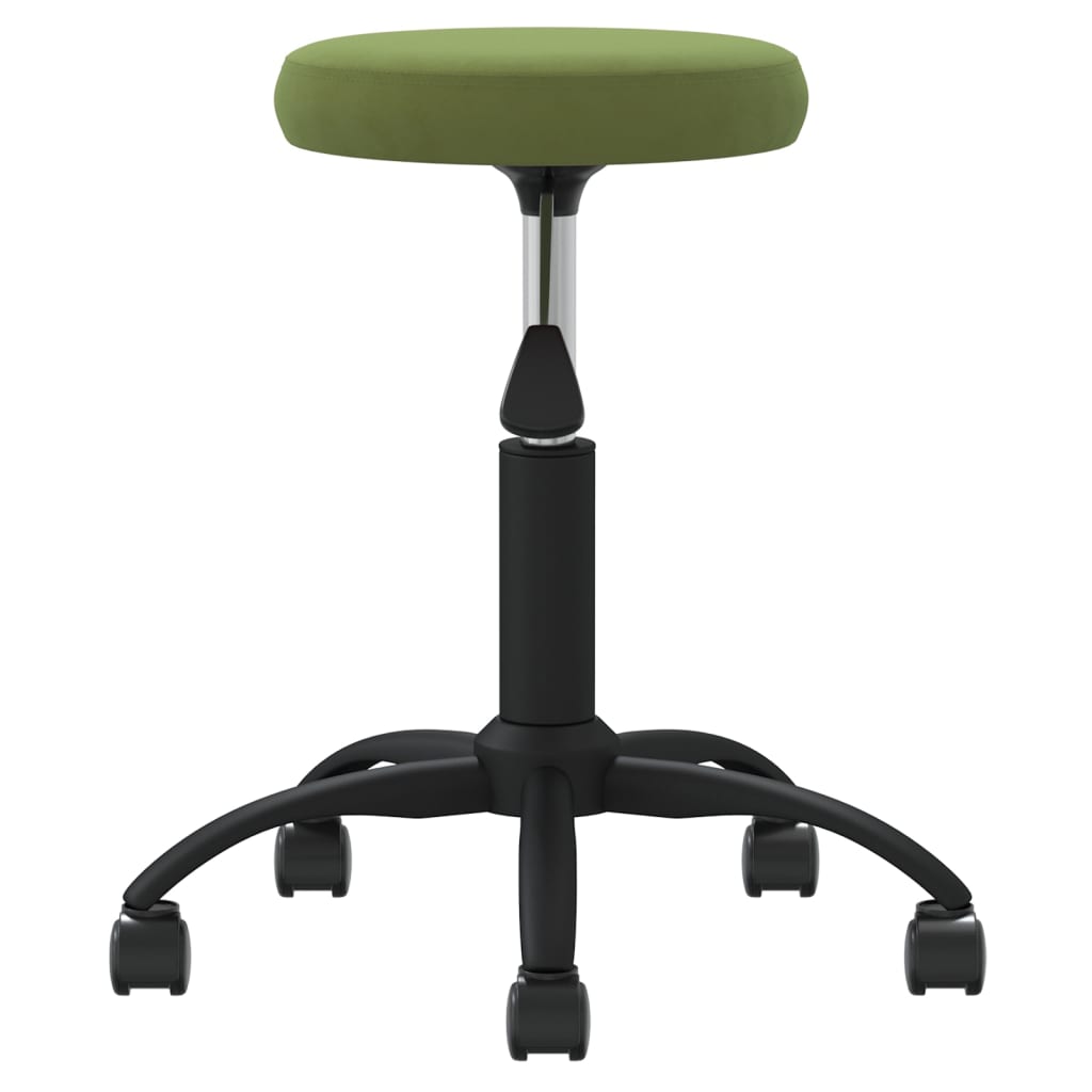 Massagehocker Samt Hellgrün