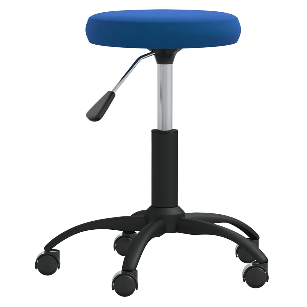 Massagehocker Samt Blau
